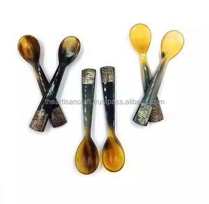 Horn <b>Spoon</b> for Home Hotel Restaurant-Party Use Dessert/Ice Cream/Baby Soup <b>Spoon</b> Eco-Friendly Artisan Craft Customizable Options - Product Image 5