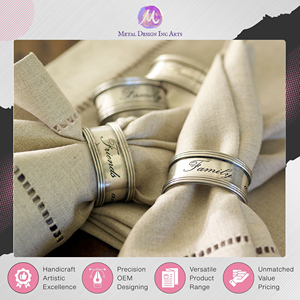 Anillos para Servilletas de Latón de Primera Calidad, Forma Redonda, Color Plata Antigua, para Servir Servilletas y Papel Higiénico, a Bajo Precio, Muy Solicitados - Product Image 6