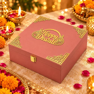 Minimalist Geometric Pattern Metal <b>Box</b> with Tassel Lid Handmade Rectangle Shape Party Decor Diwali Gifted <b>Hamper</b> <b>Box</b> - Product Image 5