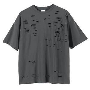 T-shirts pour hommes à manches courtes, décontractés, surdimensionnés, nouvelle mode, de haute qualité, respirants, col rond, coupe ample, imprimés, 100% coton - Product Image 1