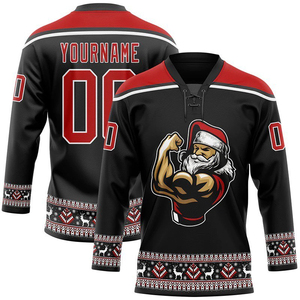Maillot de hockey personnalisé, nom de l'équipe imprimé, broderie, sublimation, uniformes de hockey sur glace - Product Image 4