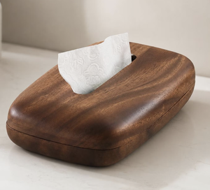 Boîte à mouchoirs classique en bois multi-usages avec finition lisse, design pratique pour la maison, en provenance de l'Uttar Pradesh - Product Image 3