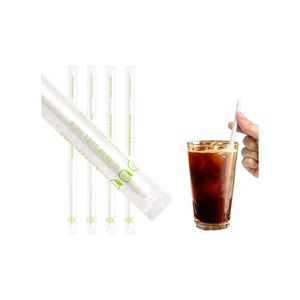 [DONGILPLATECHI] Diang 7 x 210 mm Pailles biodégradables en PLA emballées individuellement, décomposition rapide, produit écologique - Product Image 2