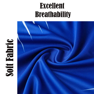 Uniforme de football personnalisé imprimé par sublimation, 100% polyester, séchage rapide, antibactérien, respirant, manches courtes, col en V, toutes saisons - Product Image 6