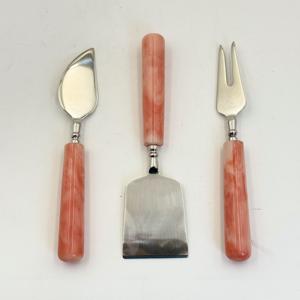 3 Pcs Cheese <b>Knives</b> Set Stainless Steel Painting <b>Knives</b> With Resin Handle Custom Palette <b>Knife</b> for Cheese and Butter <b>Slice</b> - Product Image 4