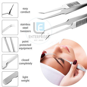 แหนบต่อขนตาแบบยั่งยืน ผลิตในปากีสถาน แหนบต่อขนตาพร้อมโลโก้สั่งทำ - Product Image 4