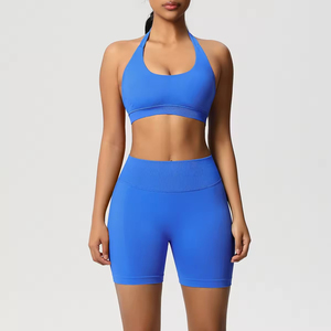 Yoga Fitness Workout Active Breathable Sustainable Quick Dry New Design Premium Quality Women Sports Bra Sets High Support Gym - Product Image 4
