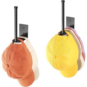 Confezione da 2 Ganci da Parete in Acciaio Inossidabile per Cappelli da Baseball e Appendiabiti, Organizzatore Porta Cappelli e Supporto per Stoccaggio - Product Image 2