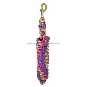 Cuerda de Algodón para Caballos con Mosquetón Chapado en Latón para Vendaje en Establos, Cuerda de Nailon de Dos Tonos Personalizada para Caballos - Product Image 2