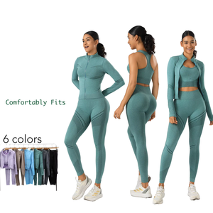 ชุดเซ็ต 2 ชิ้นสำหรับผู้หญิง ฤดูใบไม้ผลิ/ฤดูร้อน แบบลำลอง คอทรงโอ แขนสั้น กางเกงขายาว ผ้าถัก โพลีเอสเตอร์/คอตตอน ระบายอากาศได้ดี แห้งเร็ว - Product Image 2