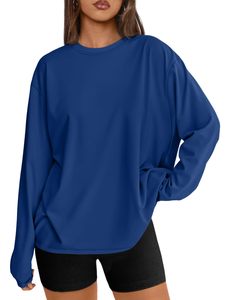 Camiseta de Manga Larga Moderna para Mujer, Camiseta de Manga Larga con Logotipo Personalizado, Camiseta Informal de Algodón para Mujer, Ropa al por Mayor - Product Image 2