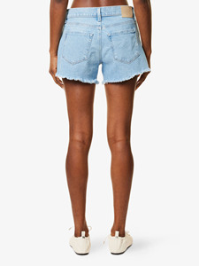 Trendy Mid Waist Women's Knitted Shorts Custom ODM Manufacturer Stylish Anti-Wrinkle <b>Elastic</b> Waist <b>Lace</b> Trim Casual Design - Product Image 1