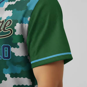 Camiseta de béisbol unisex, deportiva, transpirable, que absorbe la humedad, con estampado digital, 100% poliéster. - Product Image 3