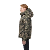 Gilet matelassé noir pour homme, col montant, fermeture éclair, coupe-vent, rembourrage en polyester, veste décontractée d'hiver, coupe régulière