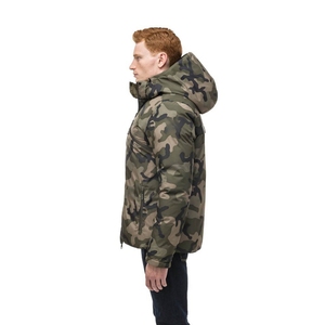 Gilet matelassé noir pour homme, col montant, fermeture éclair, coupe-vent, rembourrage en polyester, veste décontractée d'hiver, coupe régulière - Product Image 6