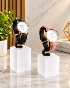 Modern Customized Acrylic Watch <b>Display</b> <b>Stand</b> with for White Base Storage Rack for Retail Shops Easy Assembly - Product Image 6