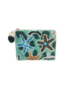 Hermoso monedero con cuentas bordadas a mano, ideal para fiestas de cumpleaños, mini bolsa con cremallera, bordado a mano de la India, por AFZA ENTERPRISES - Product Image 2