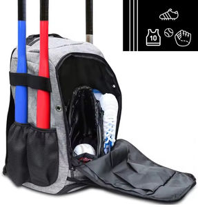 Bolsa de Béisbol Portátil Multifuncional, Mochila de Béisbol y Sóftbol, Bolsa Deportiva Resistente para Exteriores con Soportes para Bate y Casco - Product Image 5