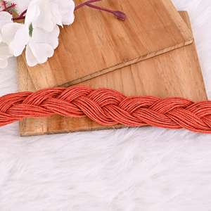 Hand Braided Natural Jute Rope <b>Statement</b> <b>Necklace</b> - Product Image 2