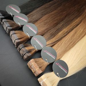 Extensiones de Cabello Virgen Vietnamita 100% Natural con Cinta Adhesiva, las Más Vendidas del 2025 – Calidad Premium, Cutícula Completa, Queratina Real, Todos los Colores - Product Image 2