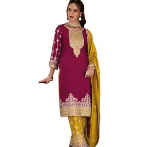 Dernier créateur Georgette Silk Sequence Work Kurti Set by Fab Zone Indian & Pakistani Clothing - Product Image 1