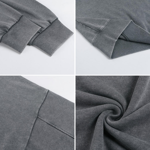 Sudaderas Vintage <span class=keywords><strong>de</strong></span> Forro Polar, 350 g/m², Algodón/Poliéster, <span class=keywords><strong>Sudadera</strong></span> Gruesa con Estampado Personalizado, <span class=keywords><strong>Sudadera</strong></span> Moderna para Hombre - Product Image 2