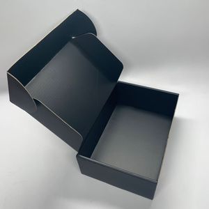 Caja de Cartón Corrugado Negra con Logotipo Personalizado de Fábrica, Caja de Embalaje para Envíos y Transporte - Product Image 3