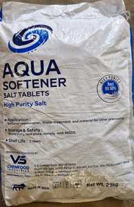 AQUA SOFTENER Food Grade High Purity Salt Tablets 99.70% Sodium <b>Chloride</b> 25kg Industrial & Domestic Use Water Softener - Product Image 2