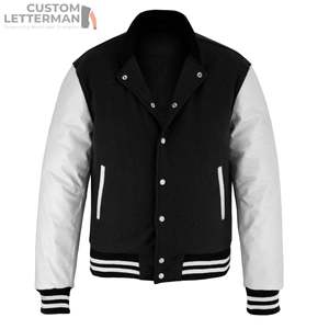 Chaqueta de exterior de alta calidad para hombre, chaqueta universitaria de béisbol personalizada OEM, chaqueta universitaria de nuevo diseño para hombre - Product Image 3