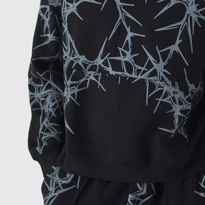 เสื้อฮู้ดดี้ผู้ชายคุณภาพสูงระบายอากาศได้ดี พิมพ์ลายดิจิทัล พร้อมโลโก้ของคุณเอง สไตล์สตรีทแฟชั่น เสื้อผ้าฤดูหนาว มีกระเป๋า 2 ช่อง - Product Image 6