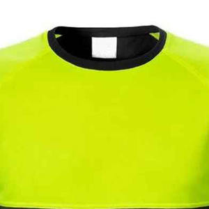 Chemise de travail à manches longues haute visibilité pour hommes, vert lime, noir, bandes réfléchissantes, polyester, vêtements de sécurité - Product Image 3