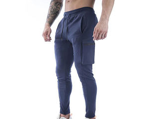 Custom Men's Lightweight Tech <b>Cargo</b> Joggers 4 Way <b>Stretch</b> Breathable Performance Training Pants Athletic Utility Pocket - Product Image 4