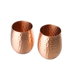 Good Health Retro Style Handless Pure Copper Wine Drinking <b>Mugs</b> Hotel Restaurant Glass Drinkware <b>Sets</b> - Product Image 1