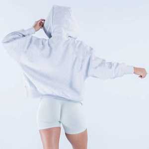 Hoodies élégants pour femmes, blancs, coupe ample, doublés en polaire, mode décontractée d'hiver, confortables, tendance, vêtements de tous les jours, nouveaux styles - Product Image 4