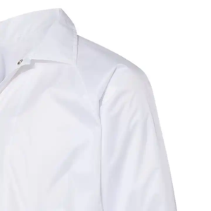 Veste coupe-vent en nylon légère et minimaliste, couleur unie blanche, style décontracté avec boutons pression, idéale pour l'été - Product Image 5