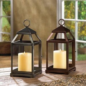 Lanterne en métal de style industriel, conçue pour la décoration intérieure moderne, les événements de mariage, les tables de restaurant et les accessoires pour la maison. - Product Image 1