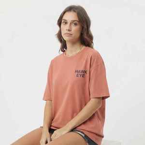 Camiseta Holgada con Cuello Redondo para Mujer, 100% Algodón, Manga Corta, Informal, con Logotipo Personalizado, para Primavera/Verano - Product Image 4