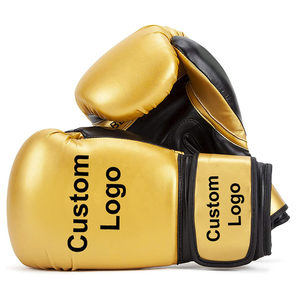 Guantes de Boxeo de Nuevo Ingreso, Material Duradero, Equipo de Entrenamiento, Color Dorado, Cuero Vacuno - Product Image 6