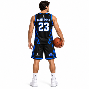 Uniforme de Baloncesto Profesional de Alta Calidad, Sublimado, sin Mangas, Cuello en V, Personalizable con Logotipo, Nombre y Número del Equipo, Transpirable - Product Image 4