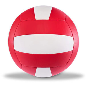 Ballon de volley-ball de plage personnalisé avec logo, meilleur prix, taille officielle 5, en PVC et cuir PU laminé - Product Image 1