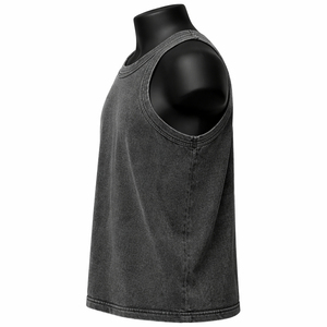 Custom logo 180g Gym Plus Size Cotton Solid Eco-Friendly Breathable O-Neck Sleeveless Casual <b>Tank</b> <b>Tops</b> <b>Men</b> Athletic Fitness - Product Image 2