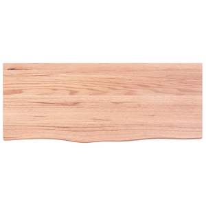 Mueble de baño de madera maciza marrón claro de 39.4"x15.7"x0.8" con encimera con tratamiento de luz - Product Image 3