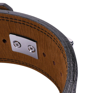 Cinturón de levantamiento de pesas de cuero PU con hebilla de palanca OEM ODM, fabricado al por mayor, para gimnasio, entrenamiento, soporte lumbar, cómodo y seguro - Product Image 5