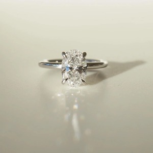 Statement 3.30ct <b>Oval</b> Cut <b>Moissanite</b> <b>Engagement</b> <b>Ring</b> Brilliant Solitaire Luxury Wedding Proposal Bridal Jewelry for Women - Product Image 2