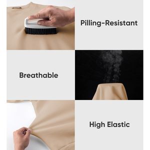 2025 sudadera de moda informal para hombre 3D bordado polar cuello redondo pulóver manga larga tamaño XXS 500gsm algodón cálido" - Product Image 2