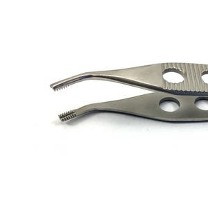 Pinces de dissection manuelles à prix bas pour la fabrication en gros, pinces à tissus dentelées en acier inoxydable pour pansements - Product Image 4