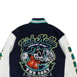 เสื้อแจ็คเก็ตเบสบอลแบบ Letterman คุณภาพสูงจากผู้ผลิต ออกแบบเองได้ตามต้องการ ขนาดตามสั่งสำหรับผู้ชาย เหมาะสำหรับทีมกีฬา - Product Image 6