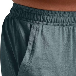 Shorts de bain pour hommes, taille élastique, respirants, décontractés, couleur unie, taille mi-haute, 100% polyester, tissu peigné, teinture unie, séchage rapide, personnalisables - Product Image 5