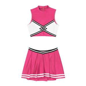 Uniformes de cheerleading en gros, vêtements de sport personnalisés pour équipes, tissu respirant en polyester et élasthanne, conception personnalisée, fabricant OEM - Product Image 2