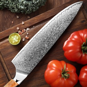 Custom Handmade Modern Chef <b>Knife</b> Extra <b>Sharp</b> Forged Damascus Steel Blade 8in Length Ambidextrous 3.0mm Thickness Resin+Wood - Product Image 3